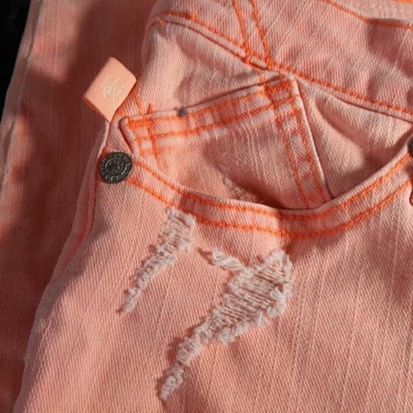 Rock & Republic tangerine skinny destressed 2 - Picture 4 of 4